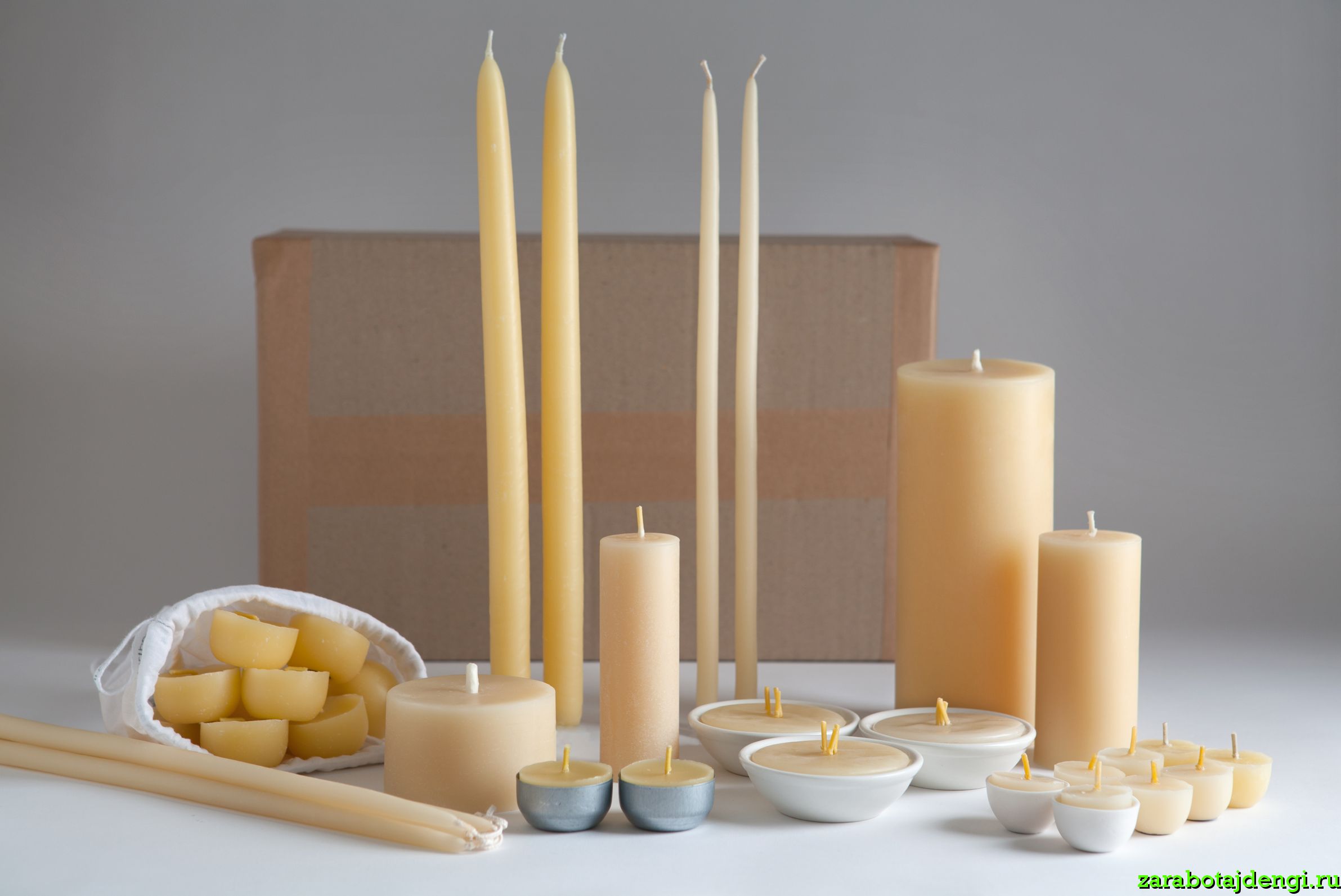 Основы и материалы для изготовления свечей